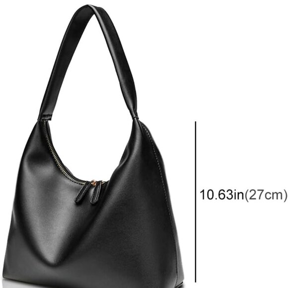 Women Leather Hobo Purse Shoulder Bag Zipper Travel Office Large Capacity - Picture 2 of 6